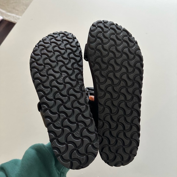 NEW? Birkenstock Papillio Theda Wedge Sandals Black 39 8-8.5 Chunky - Picture 5 of 8